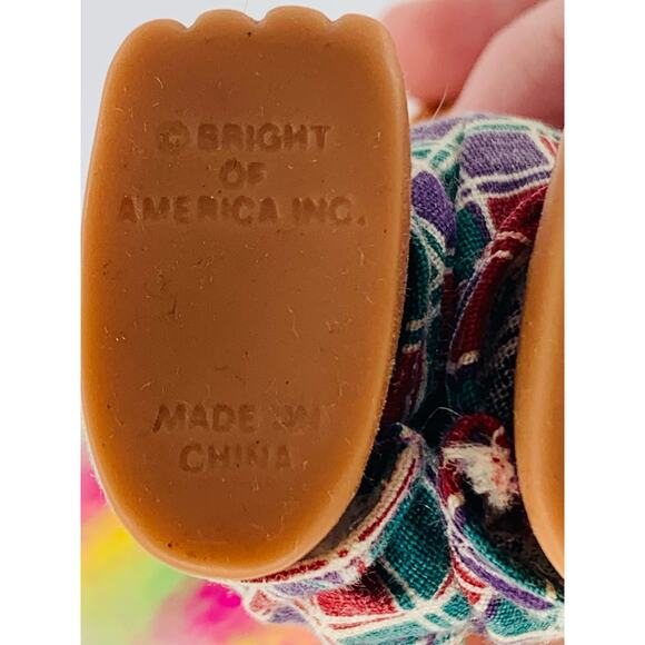 Vintage 1980s Troll Dolls Ace Bright Rainbow Hair Overalls Orange Hair Punk Lot - Picture 5 of 8